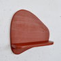 Hanah Home Estantería de Pared de Madera Decorativa Roja